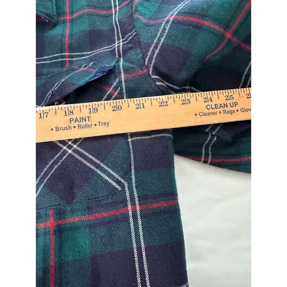 VTG Trails End Men XL Plaid Wool Quilted Jacket lined Button Shirt Shacket Chore - Picture 8 of 9